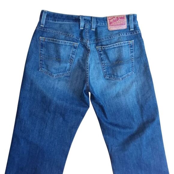 Bootcut Straight Jeans Easy Rider Lucky Brand Blue Button Fly  Sz 10 - Picture 4 of 9